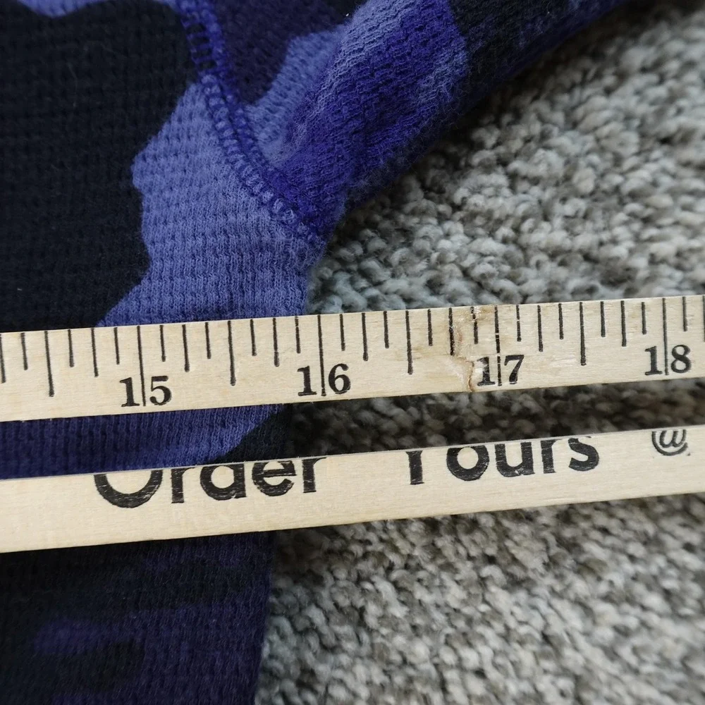 Polo Ralph Lauren Shirt Mens S Camo Pony Waffle Knit Thermal Crewneck Sleepwear‎